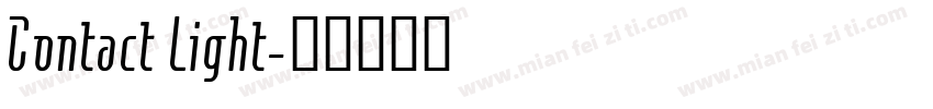 Contact Light字体转换